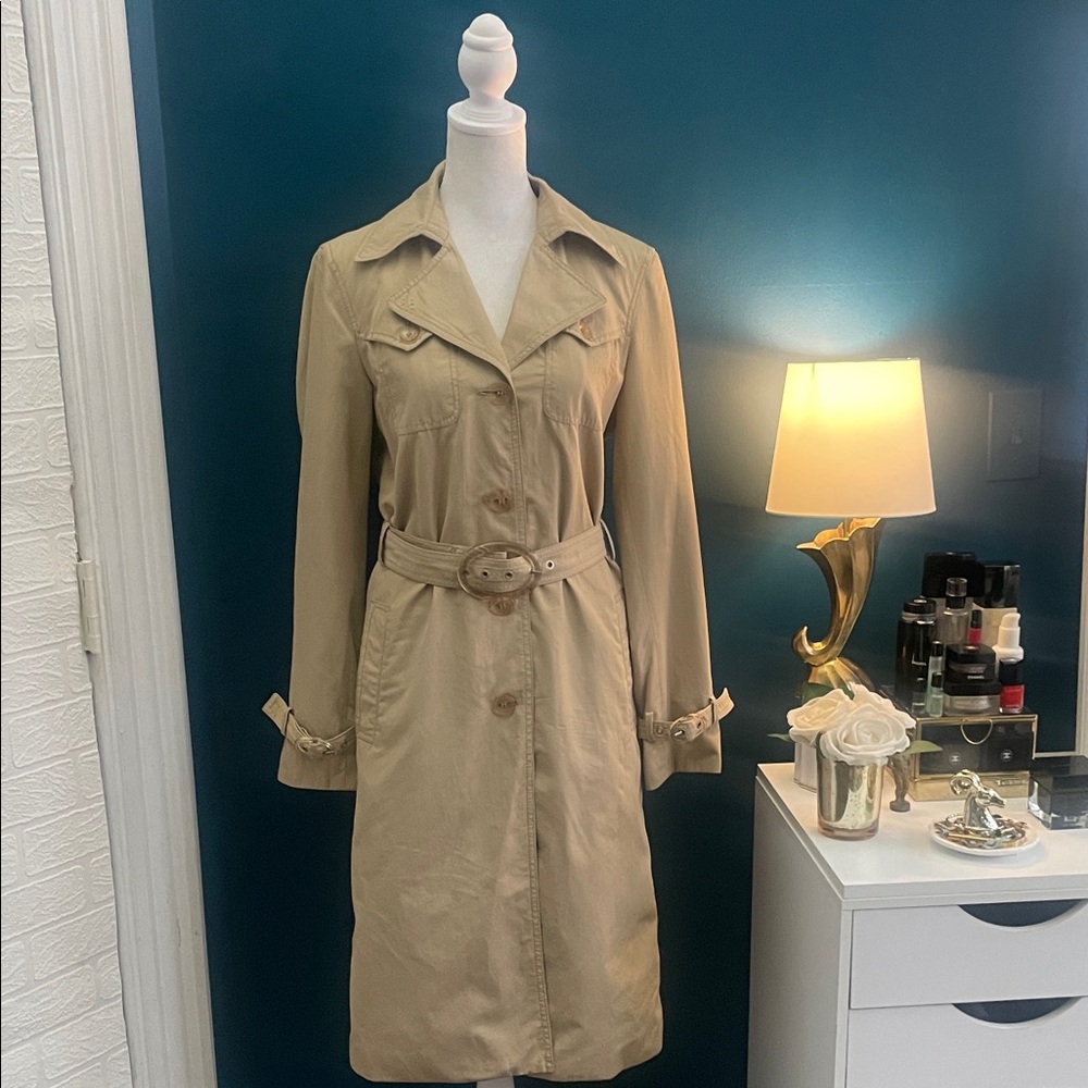 Kenneth Cole Reaction Beige Trench Coat